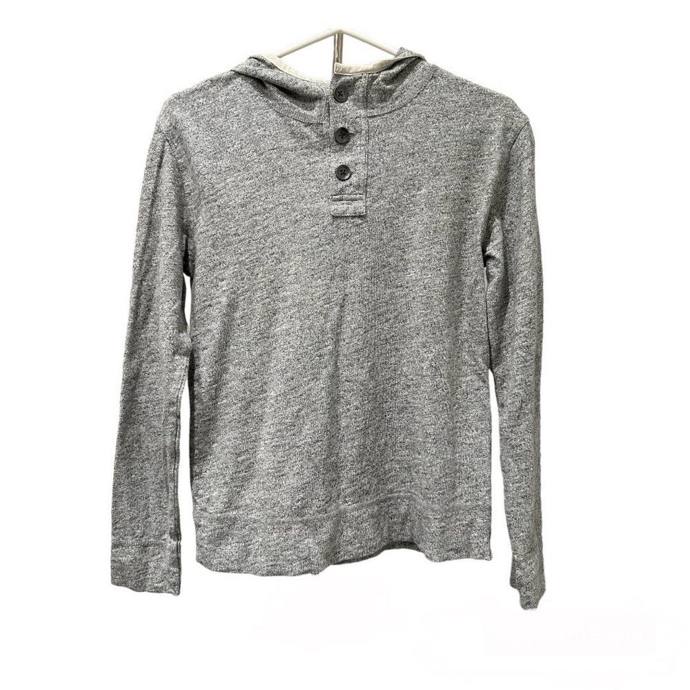 J Crew Crew Cuts Youth Boys Cotton Hoodie, Grey Size 14